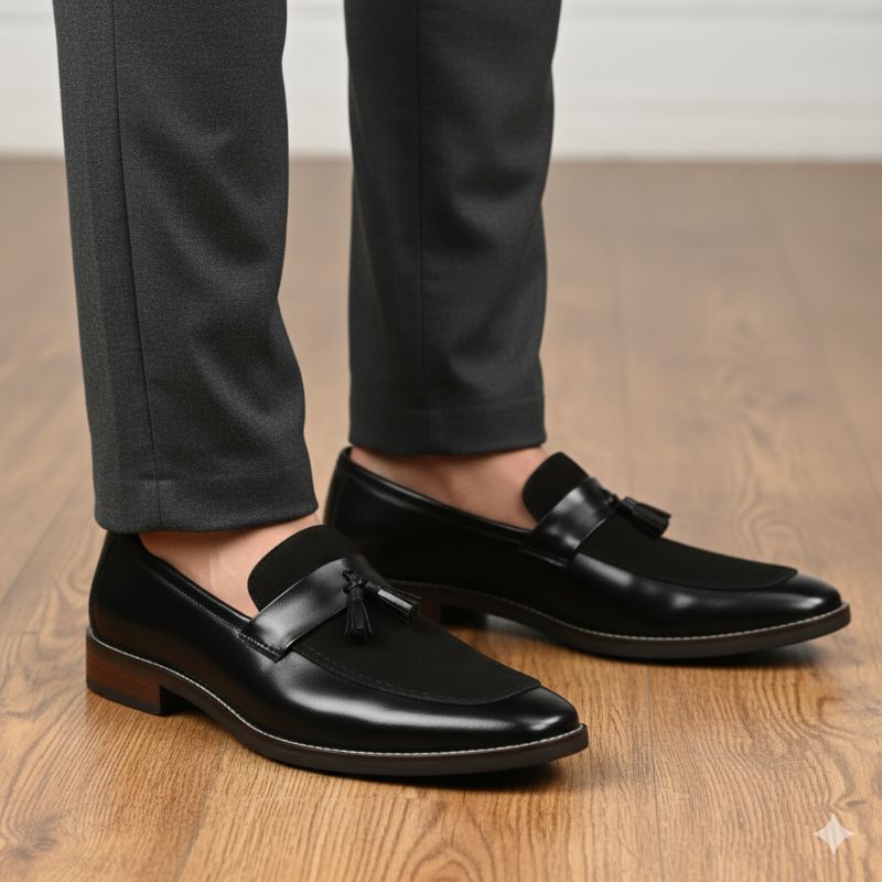 JonasParamount Luxury Tassel Suede Moccasins – Elegant Comfort for Every Occasion