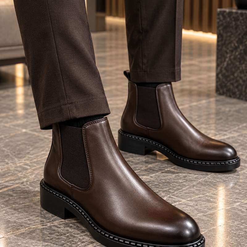 Premium Genuine Leather Chelsea Boots for Men – Handmade Pure Indian Leather