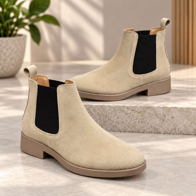 Men’s Premium Suede Chelsea Boots –Suede Leather | Handmade Leather Sole