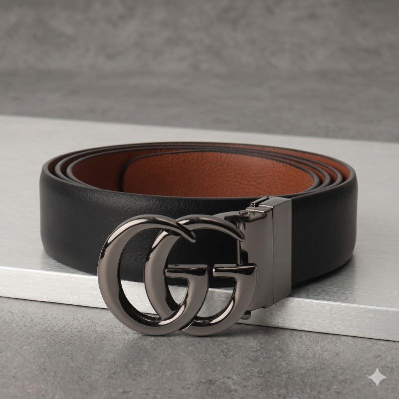 Signature Gunmetal Buckle Belt for Men