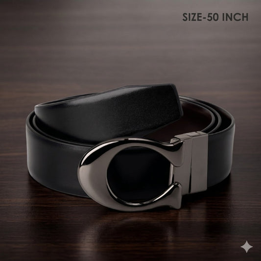 Black Eclipse C Signature Belt for Men