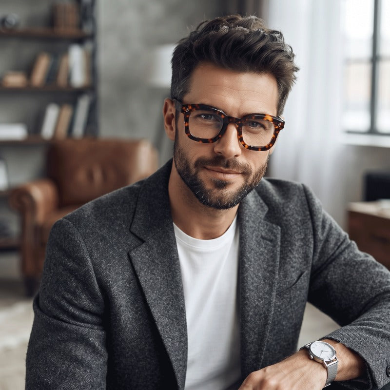 Thick Frame Premium Retro Square Sunglasses for Men & Women