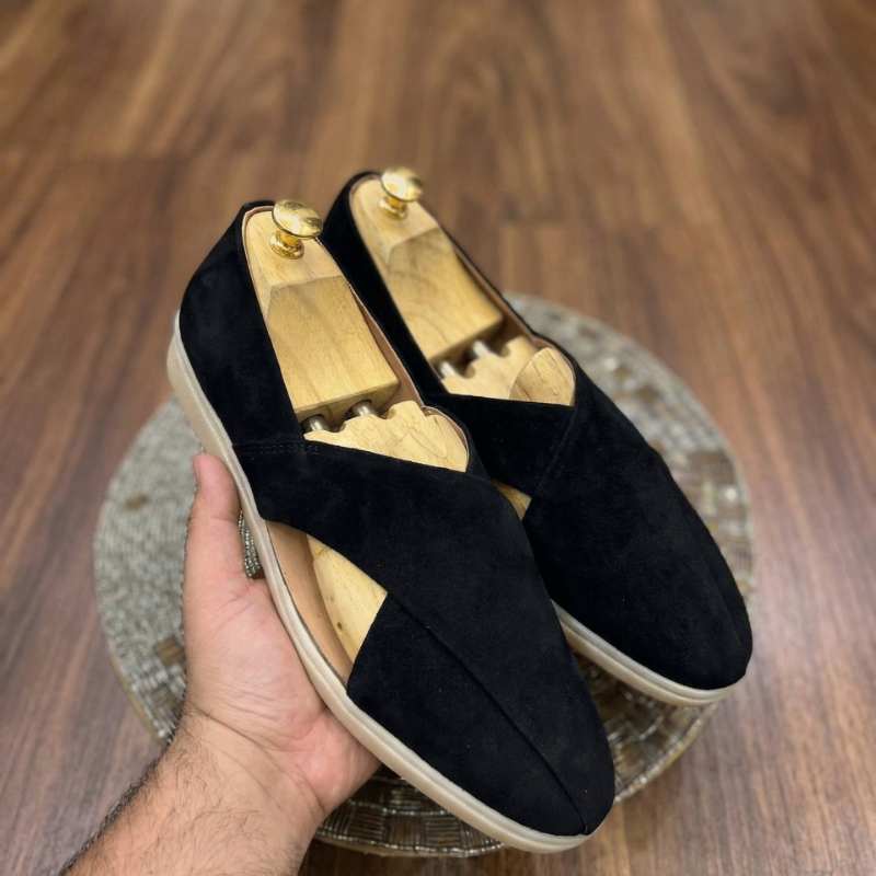Men’s Premium Suede Peshawari Slip-On Sandals – Soft Leather Comfort Casual Ethnic Footwear
