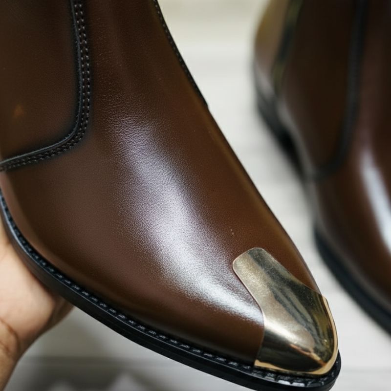 JonasParamount Metal Toe Chelsea Boots for Men