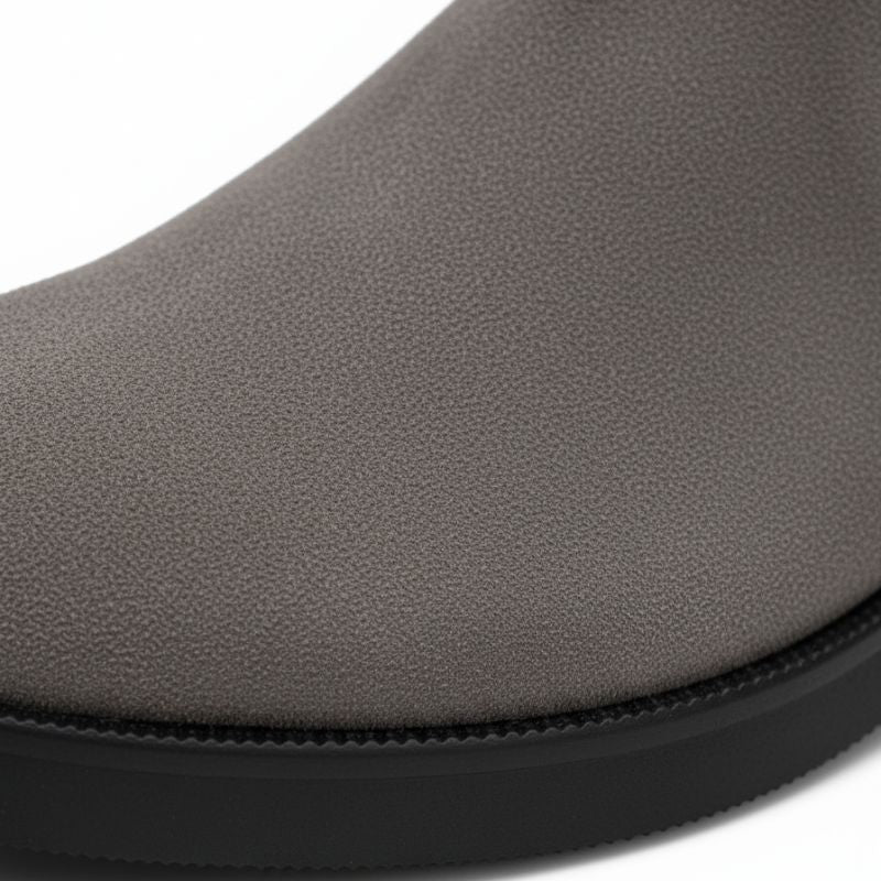 Premium Grey Suede Boots by JonasParamount – Handmade Leather Sole