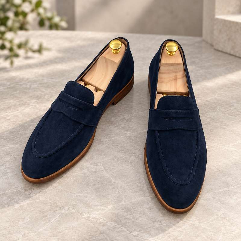 Premium Imported Suede Moccasins for Men | Slip-On Formal Loafers