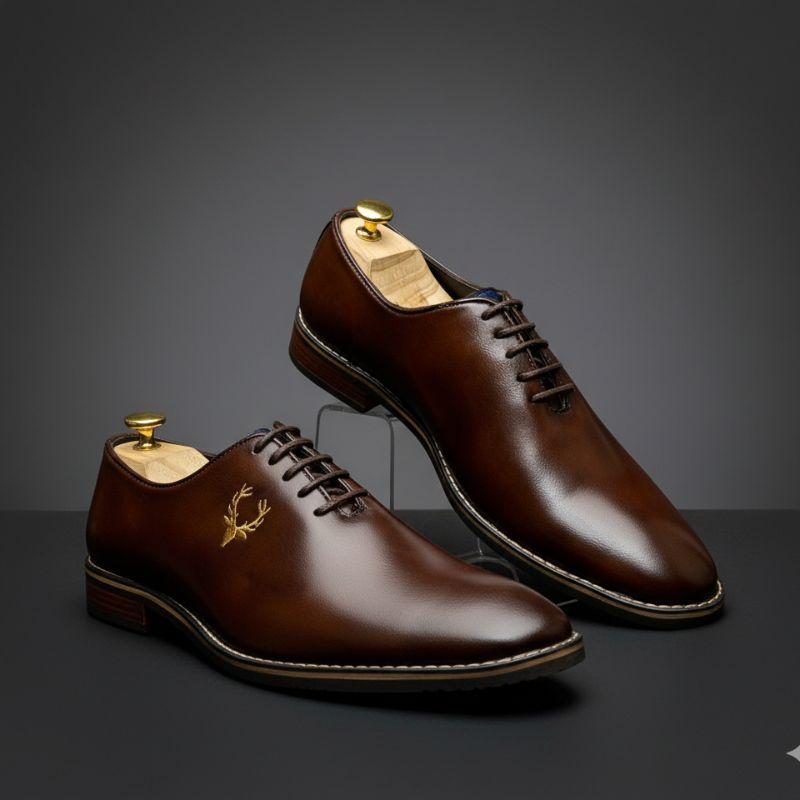 JonasParamount Formal Shoes for Men – Premium Faux Leather Lace-Up