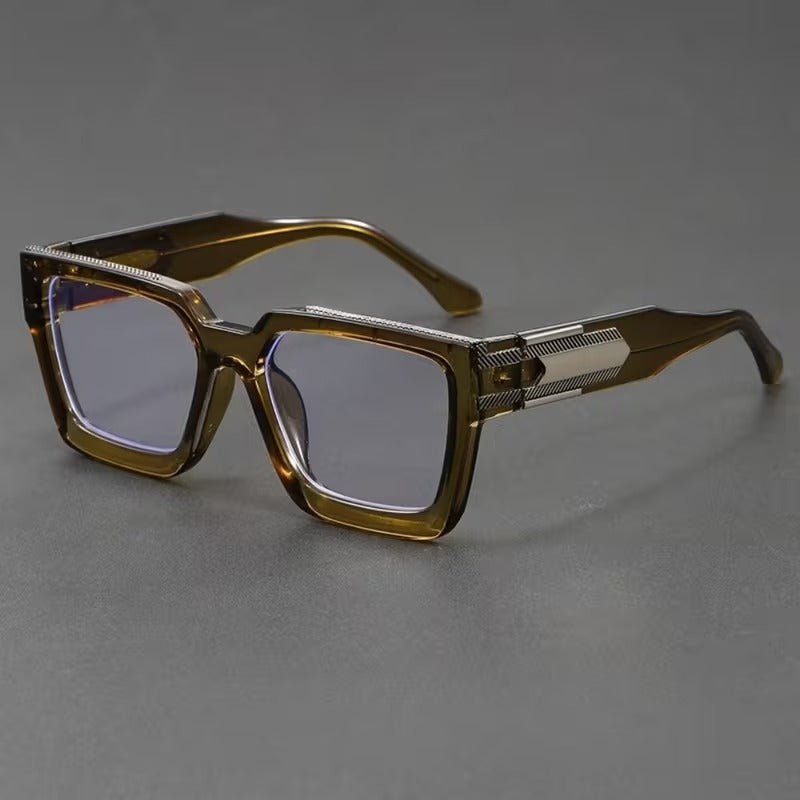 Premium Square Full Frame Blue Light Blocking Eyeglasses for Men & Women