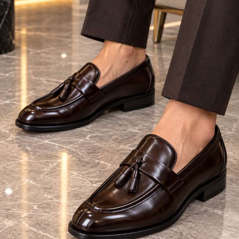 Men's Tassel Moccasins | Premium Faux Leather Loafers | Stylish Formal & Party Wear Shoes