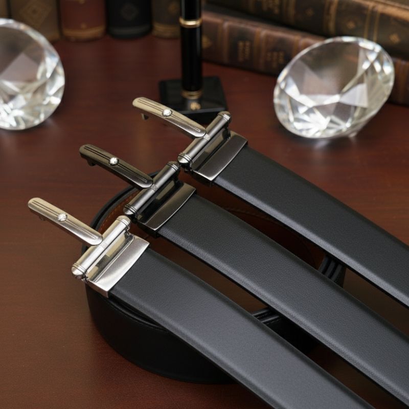 JonasParamount Men’s Reversible Belt with Imported Buckle | Dual-Side Design