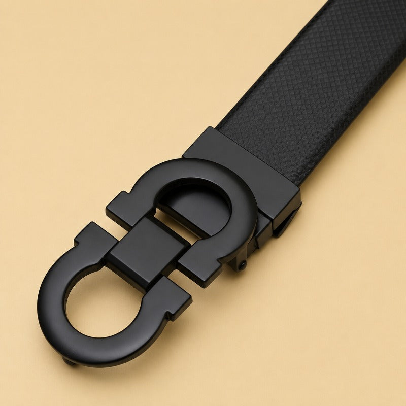 Regal Black Loop Belt for Men