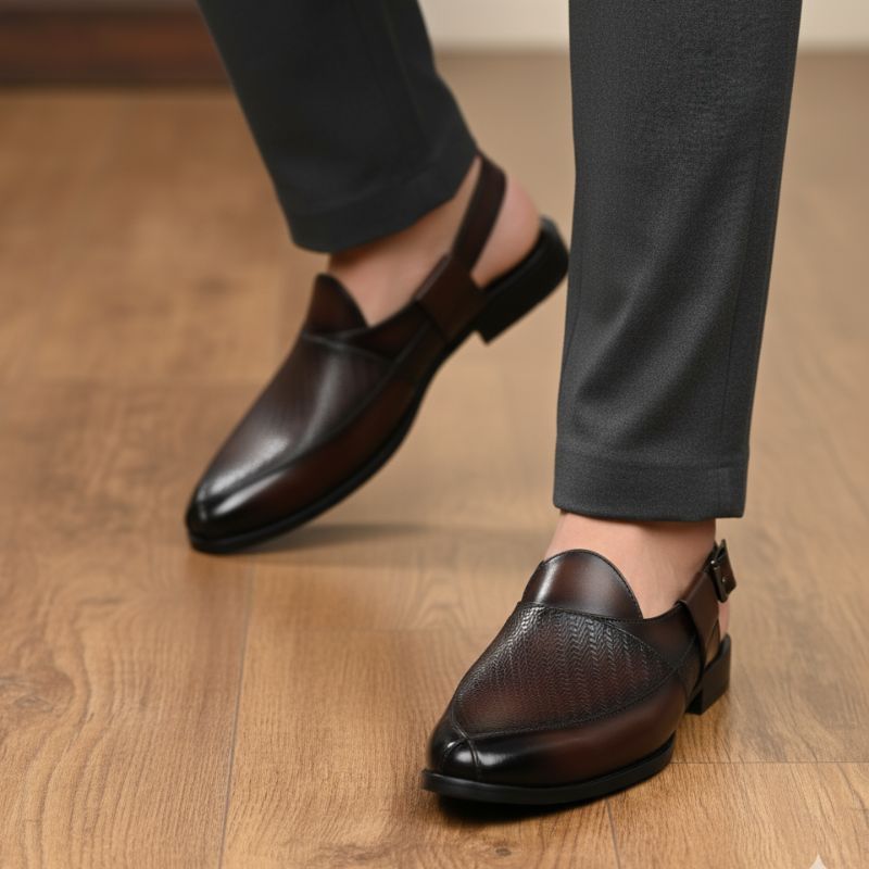 JonasParamount Traditional Peshawari Sandal – Premium Faux Leather