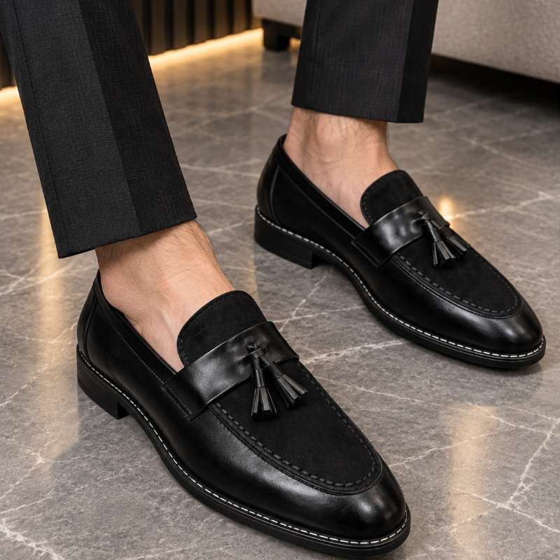 Men's Tassel Suede Moccasins | Premium Suede Touch Loafers | Formal & Party Wear Shoes