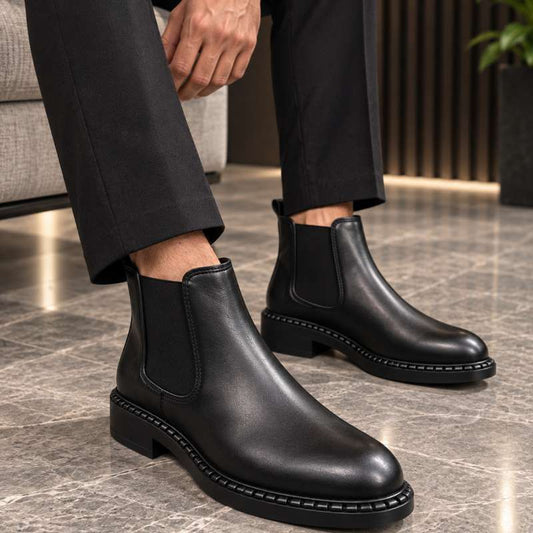 Premium Genuine Leather Chelsea Boots for Men – Handmade Pure Indian Leather