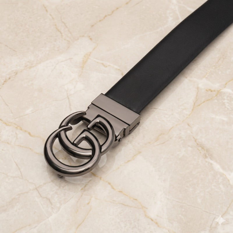 Signature Gunmetal Buckle Belt for Men