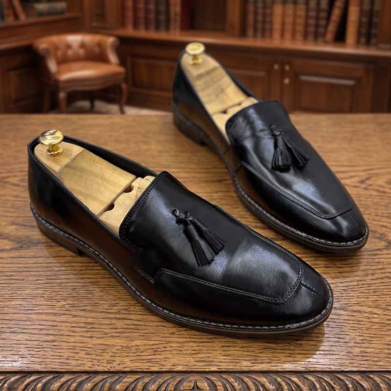 Luxury Tassel Moccasins for Men – Premium Suede Touch Slip-On Loafers