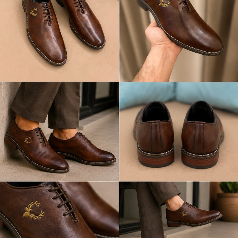 Premium Men’s Lace-Up Formal Shoes – Elegant Office & Party Wear Collection