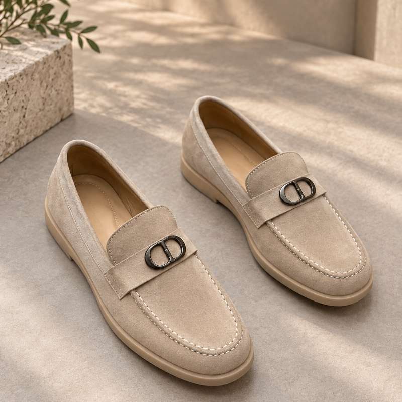 Premium Genuine Leather Slip-On Loafers for Men | Handmade TPR Sole Casual & Formal Shoes