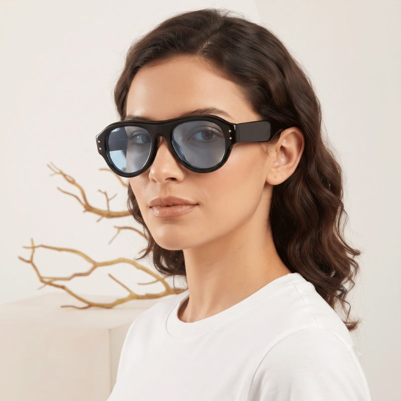Premium Retro Oval Sunglasses for Men & Women