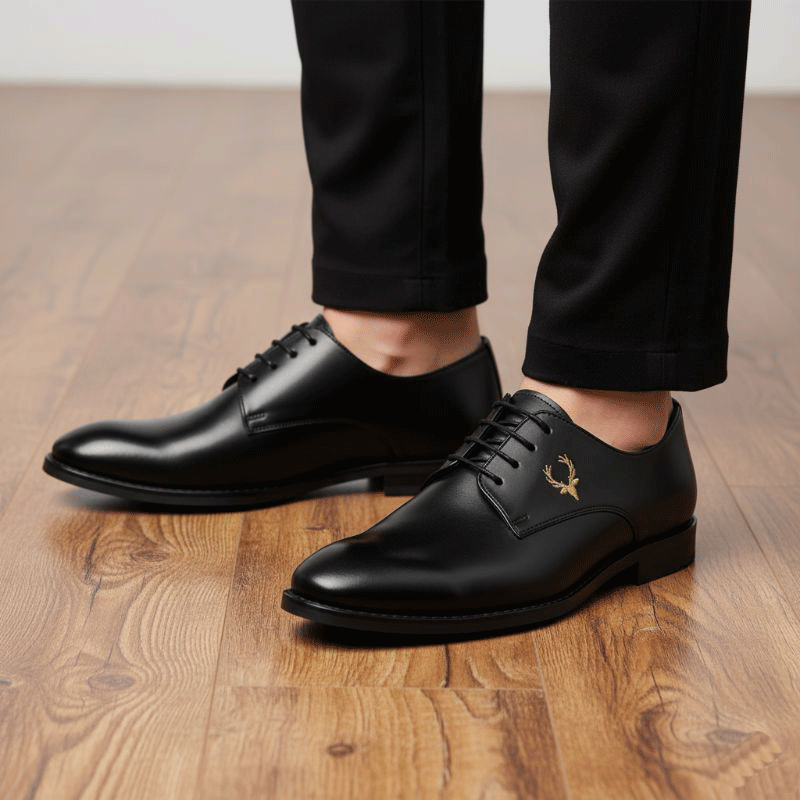 JonasParamount Formal Shoes for Men – Premium Faux Leather Lace-Up