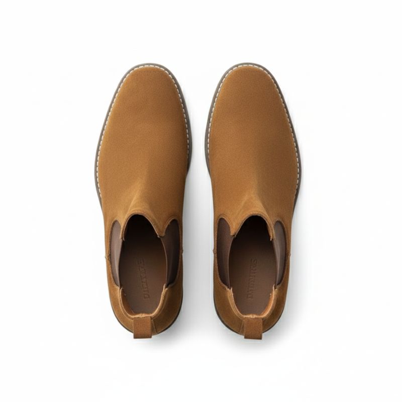 JonasParamount Premium Tan Suede Boots – Handmade Leather Sole