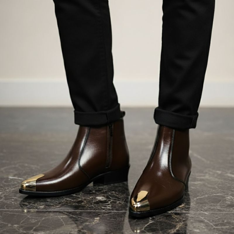 JonasParamount Metal Toe Chelsea Boots for Men