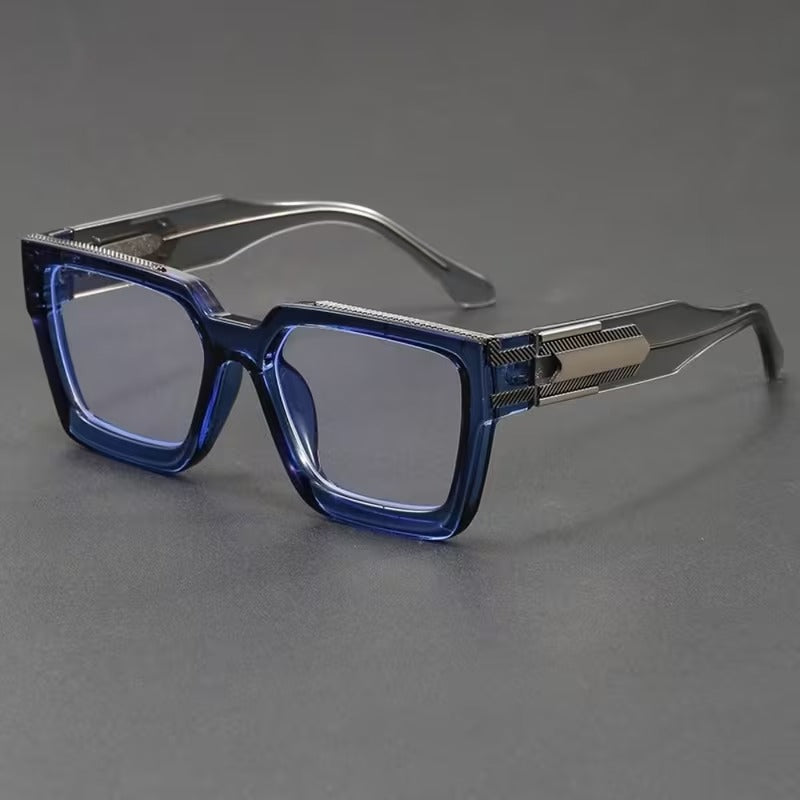 Premium Square Full Frame Blue Light Blocking Eyeglasses for Men & Women