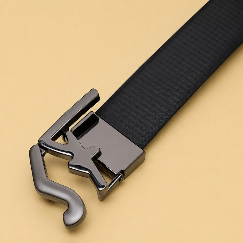 Regal Black Accent Belt for Men