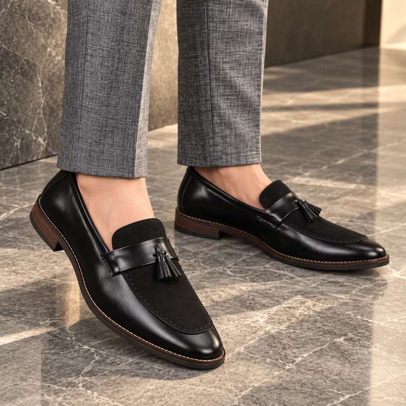 Men's Premium Tassel Suede Moccasins | Stylish Slip-On Loafers for Formal & Party Wear