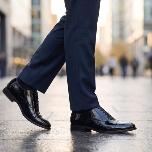 Men's Premium Black Patent Leather Formal Shoes