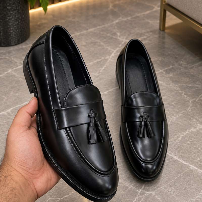 Men's Tassel Moccasins | Premium Faux Leather Loafers | Stylish Formal & Party Wear Shoes