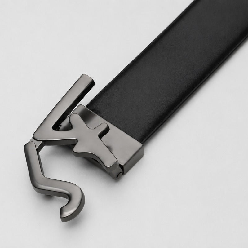 Regal Grey Accent Belt for Men