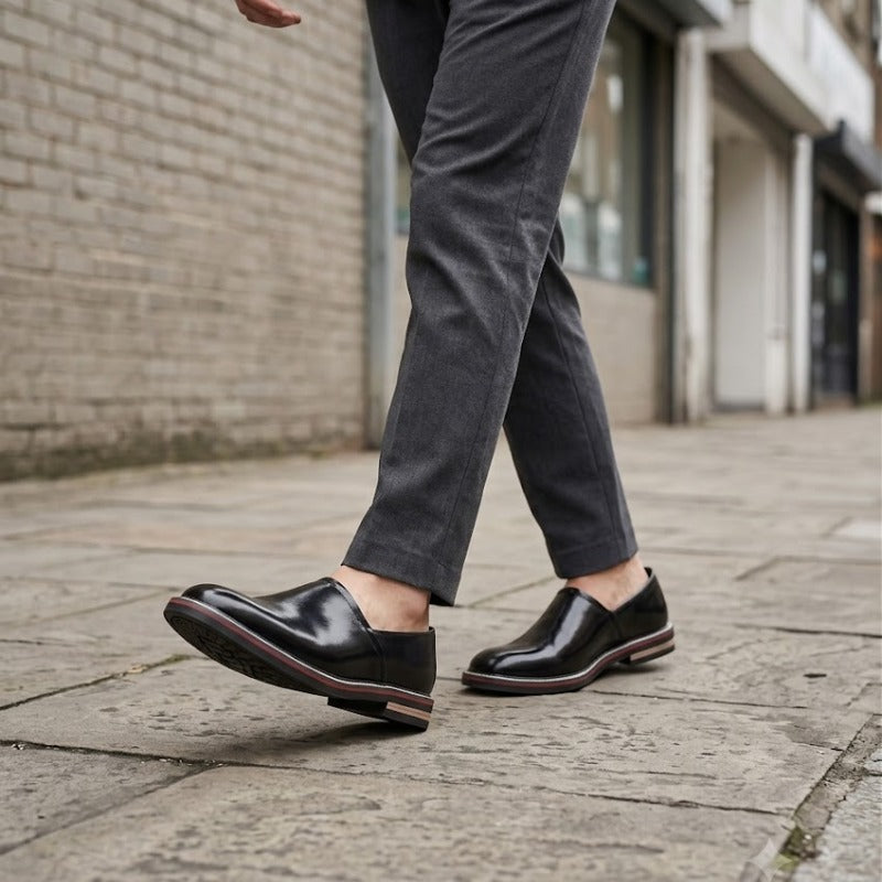 Men's Premium Slip-On Formal Shoes – Wrinkle-Free Faux Leather Office & Party Wear Shoes