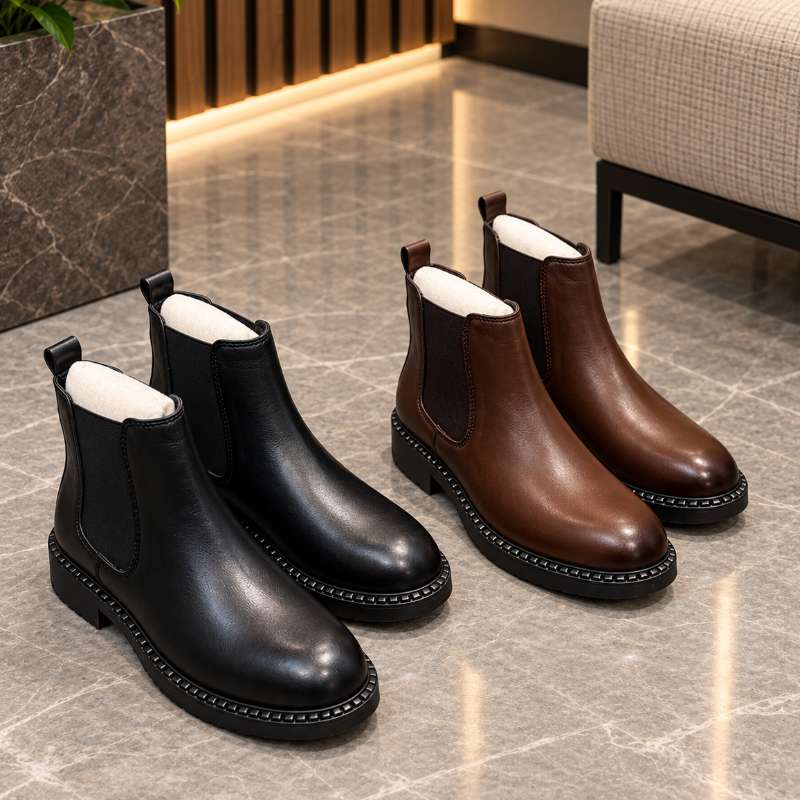 Premium Genuine Leather Chelsea Boots for Men – Handmade Pure Indian Leather