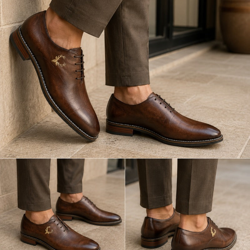 Premium Men’s Lace-Up Formal Shoes – Elegant Office & Party Wear Collection
