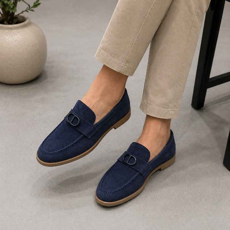 Premium Suede Leather Slip-On Loafers for Men