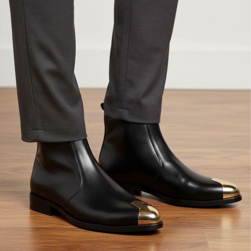 JonasParamount Metal Toe Chelsea Boots for Men