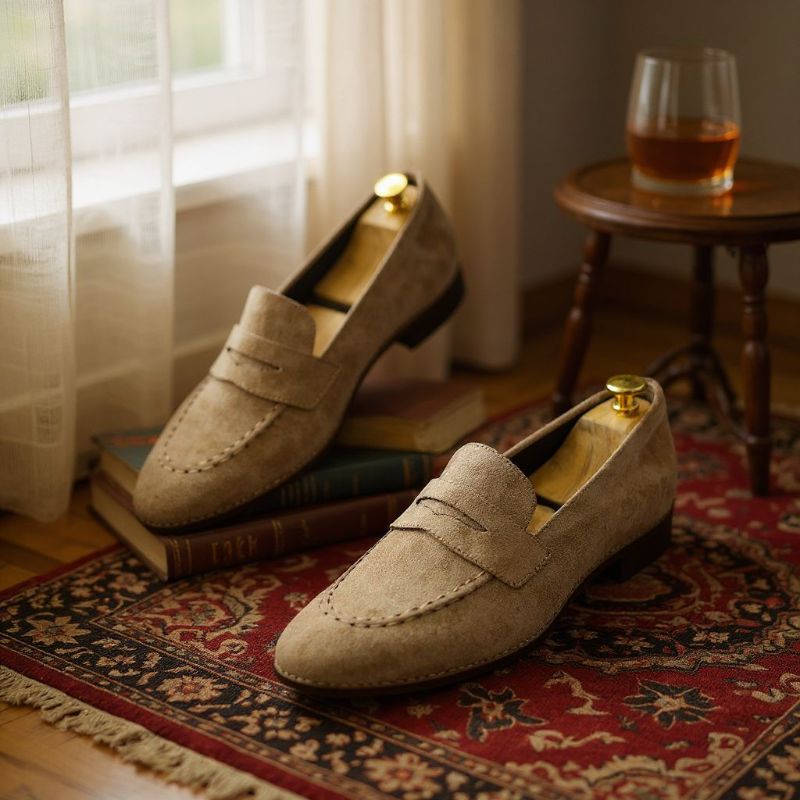 Luxury Suede Moccasins by JonasParamount – Imported & Durable