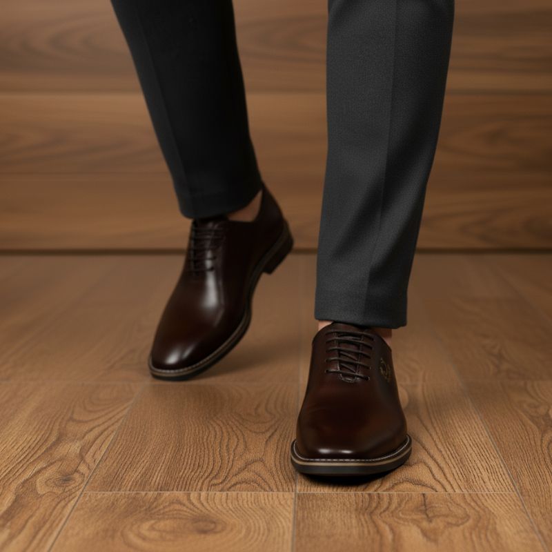 JonasParamount Formal Shoes for Men – Premium Faux Leather Lace-Up