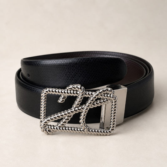 Silver Midnight Knot Signature Belt for Men