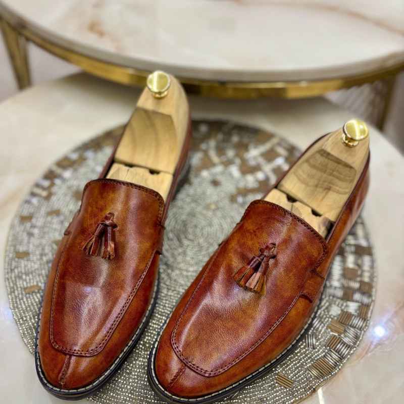 Luxury Tassel Moccasins for Men – Premium Suede Touch Slip-On Loafers