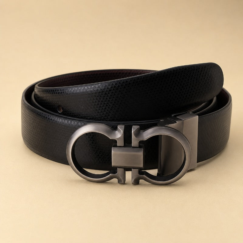 Grey Stealth Loop Buckle Belt for Men