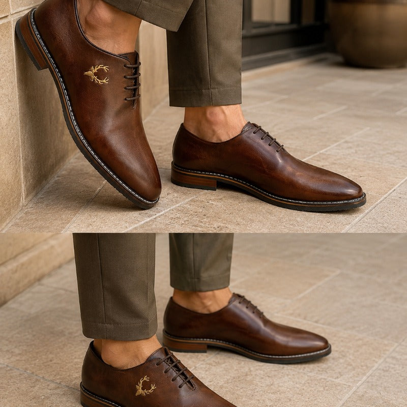 Premium Men’s Lace-Up Formal Shoes – Elegant Office & Party Wear Collection