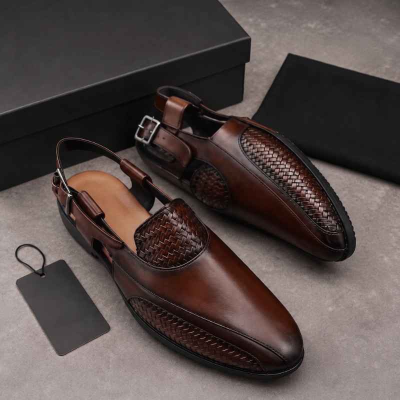 Premium Woven Peshawari Sandals for Men