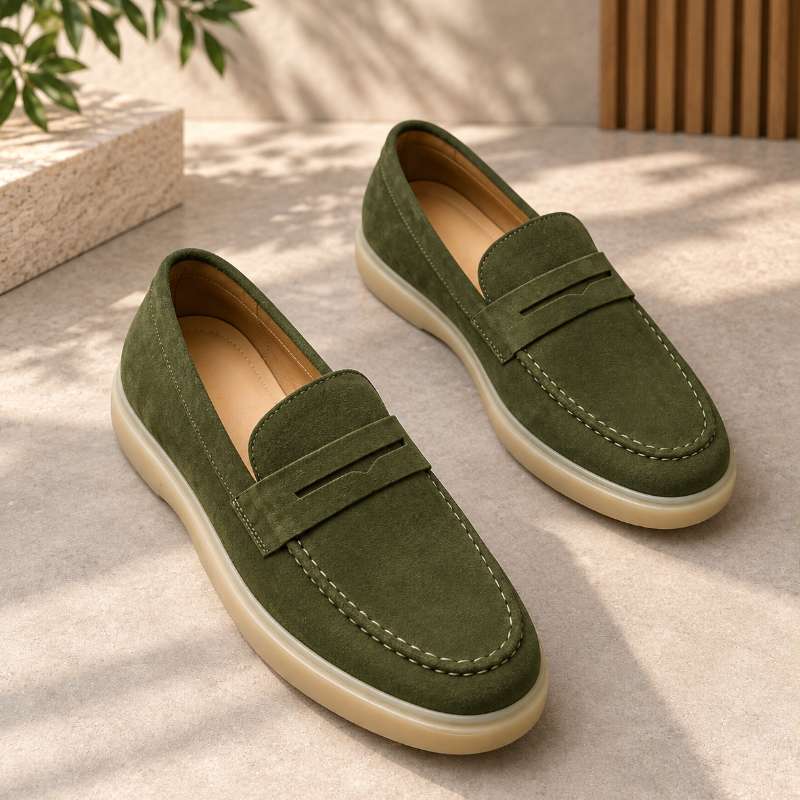 Men's Premium Suede Leather Slip-On Loafers