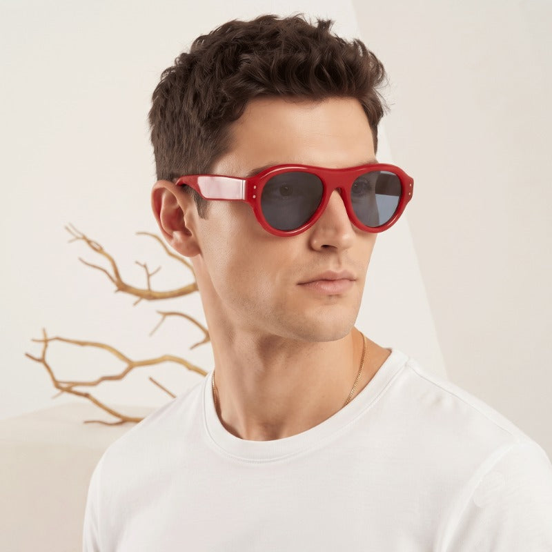 Premium Retro Oval Sunglasses for Men & Women