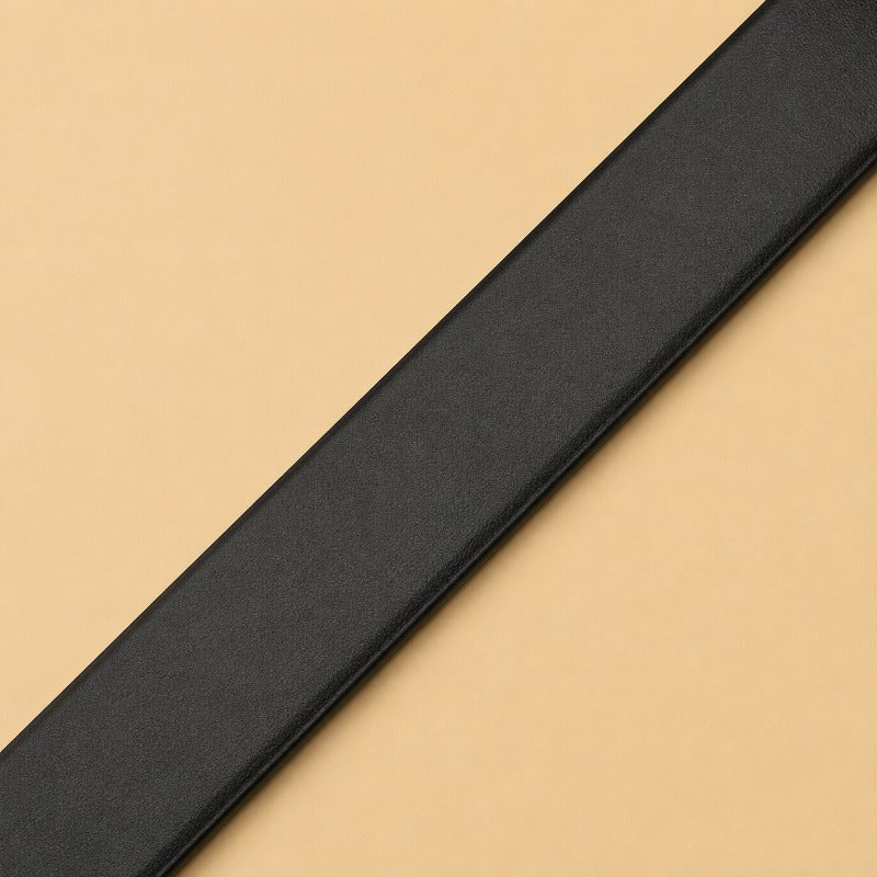 Black Noir Loop Signature Belt for Men