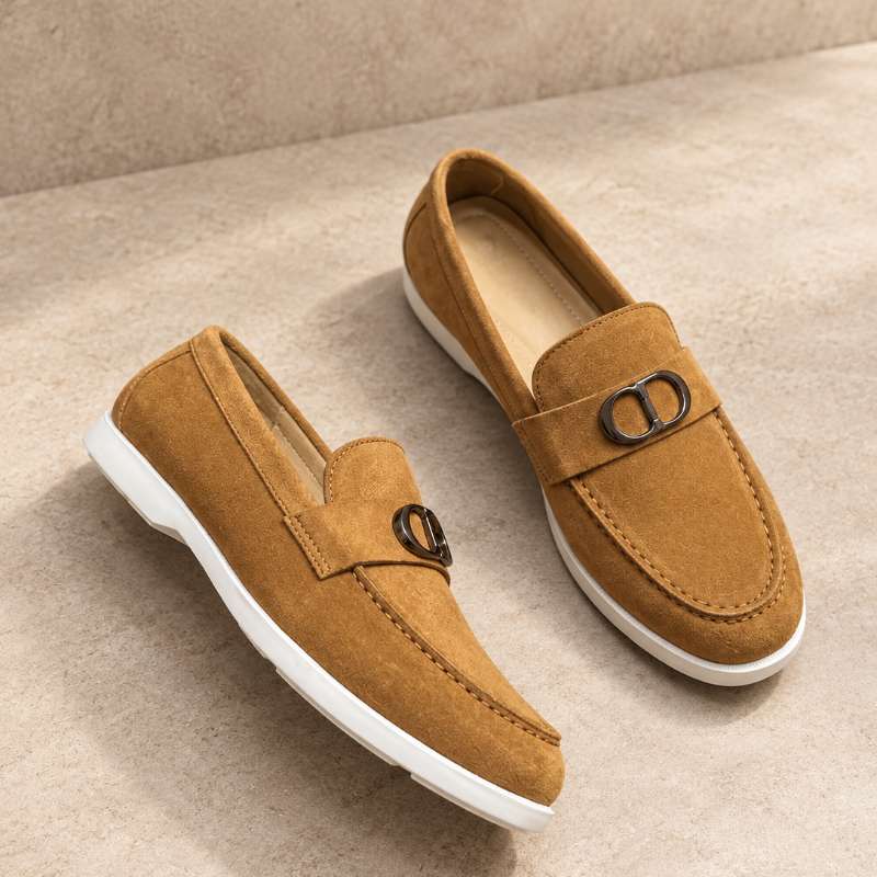 Premium Genuine Leather Slip-On Loafers for Men | Handmade TPR Sole Casual & Formal Shoes