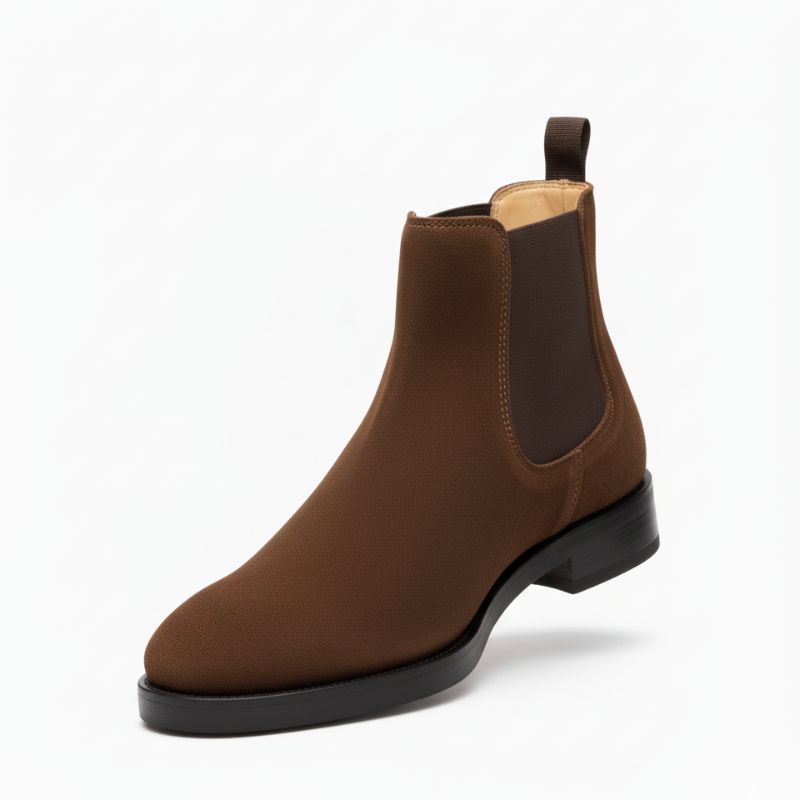 Premium Brown Suede Boots by JonasParamount – Handmade Leather Sole