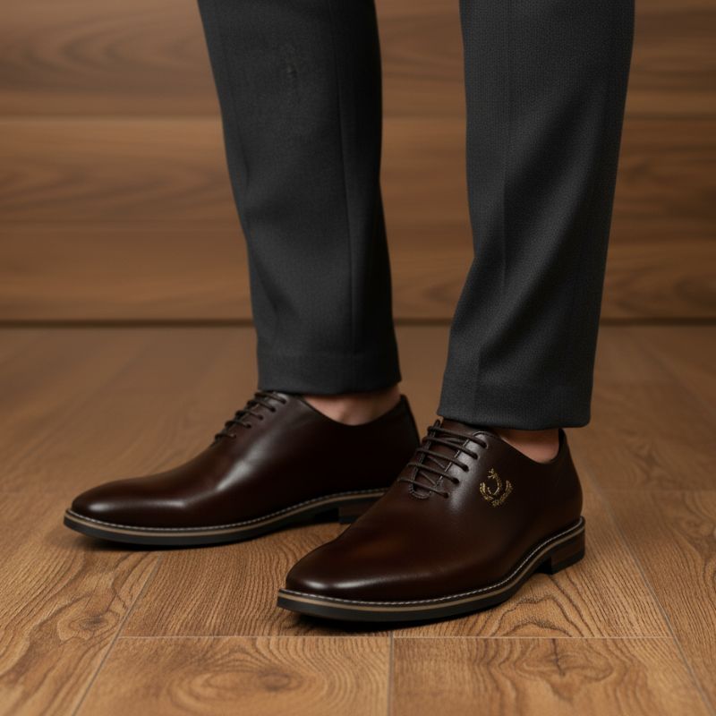 JonasParamount Formal Shoes for Men – Premium Faux Leather Lace-Up